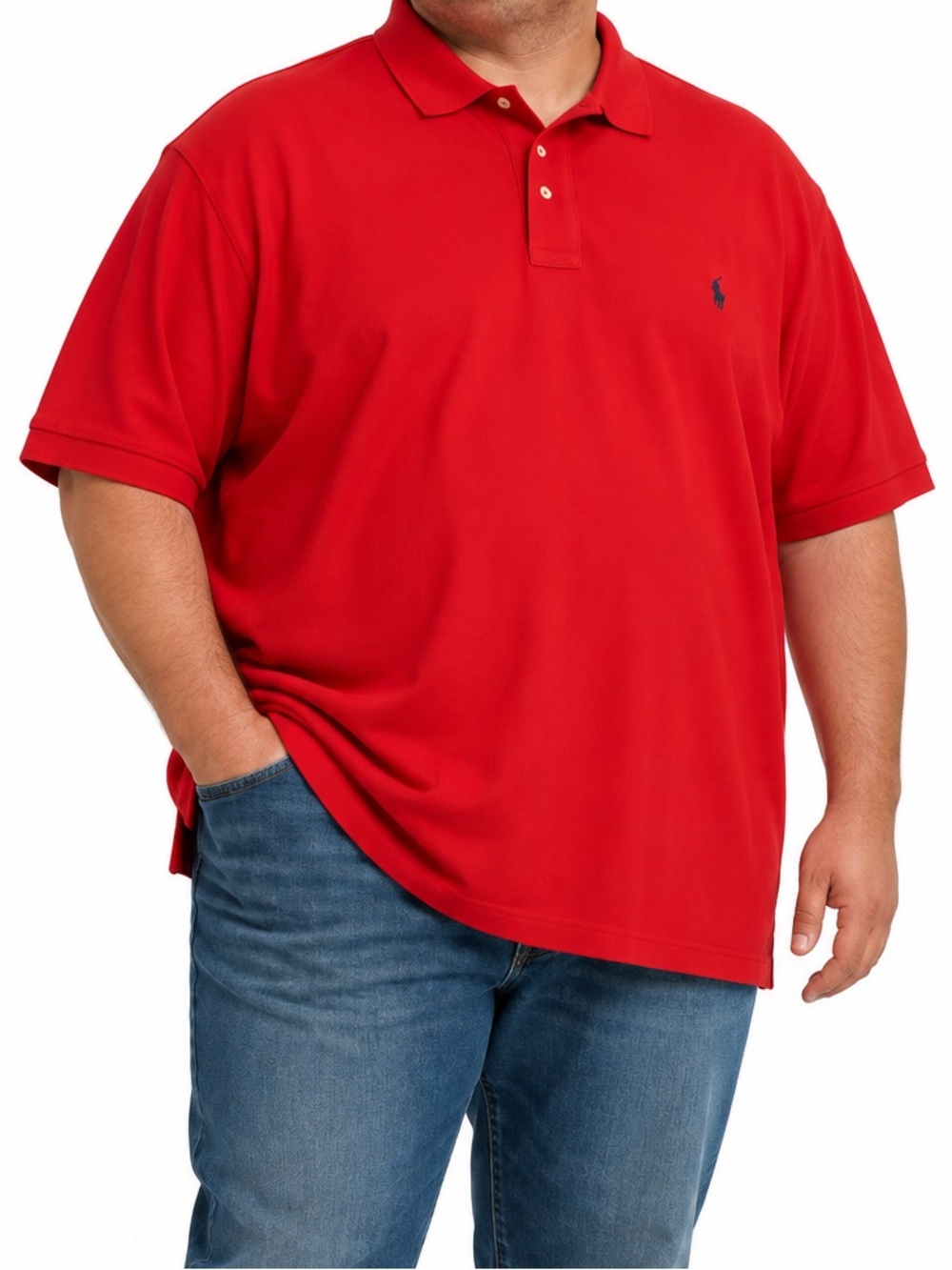 Polo Ralph Lauren Men’s Red Classic Fit Polo Shirt | Size 4XLT